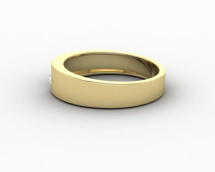 Sapheena Jewelry Rings Darius Mens Princess Cut Wedding Ring