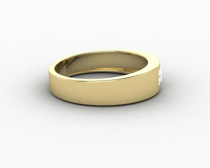 Sapheena Jewelry Rings Darius Mens Princess Cut Wedding Ring