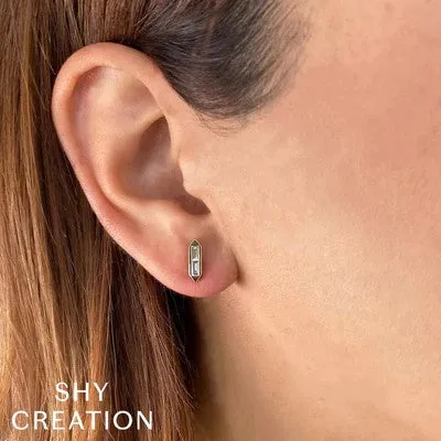 SHY CREATIONS 018CT DIAMOND BAGUETTE STUD EARRING Earrings