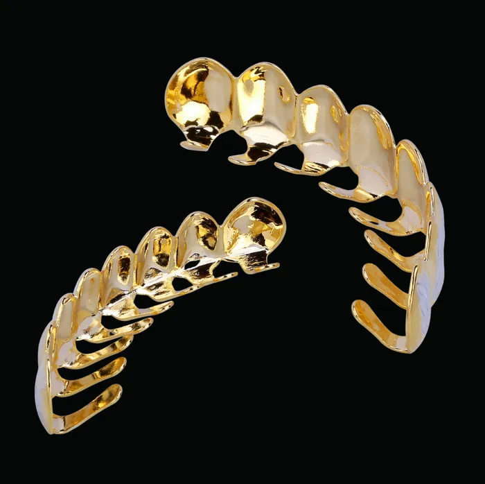 STRAIGHT Earrings Smooth Paved Setting Iced Out Diamond Grillz