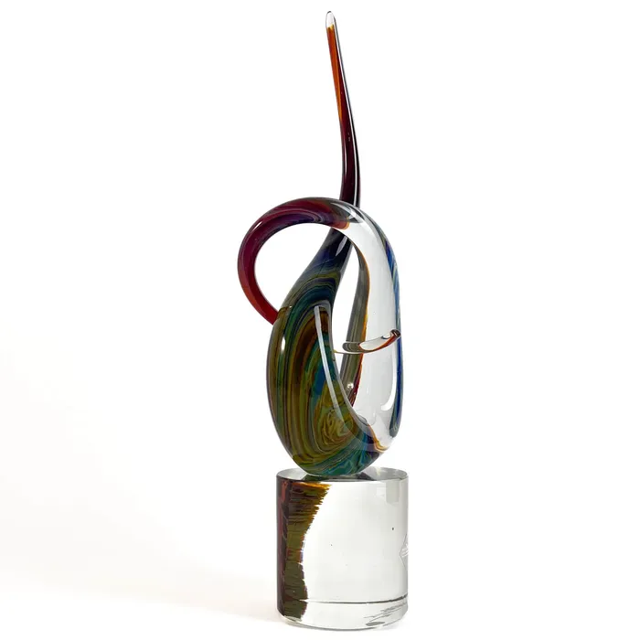 Tagliapietra Andrea Earrings Love Knot Murano Glass calcedonio cm 30 up to cm 70