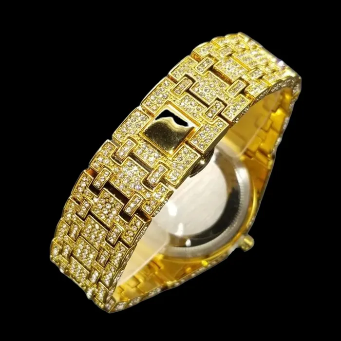 Watches Bust Down Luxury Bust Down Date VVS Iced Out Diamond Watch