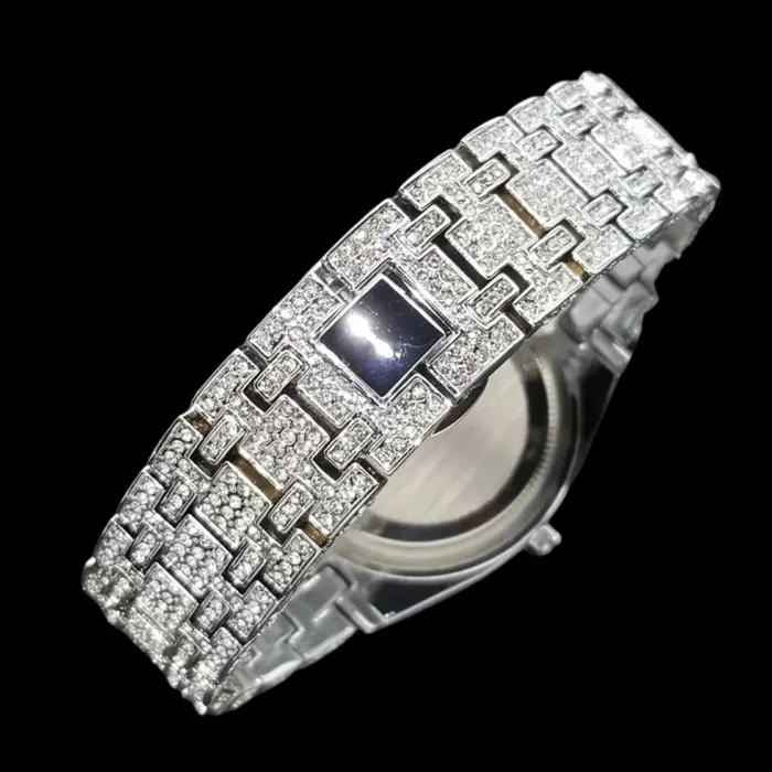Watches Bust Down Luxury Bust Down Date VVS Iced Out Diamond Watch