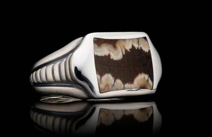 WILLIAM HENRY LLC Rings Mammoth Tooth Silver Ring 11